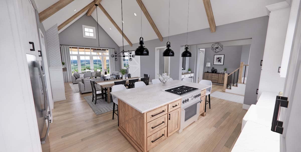 Plan 14690RK: Stone and Wood 4-Bed Modern Farmhouse Plan - 2655 Sq Ft - Image #14 - Country, Craftsman, European, Farmhouse, Modern Farmhouse, New American, Northwest