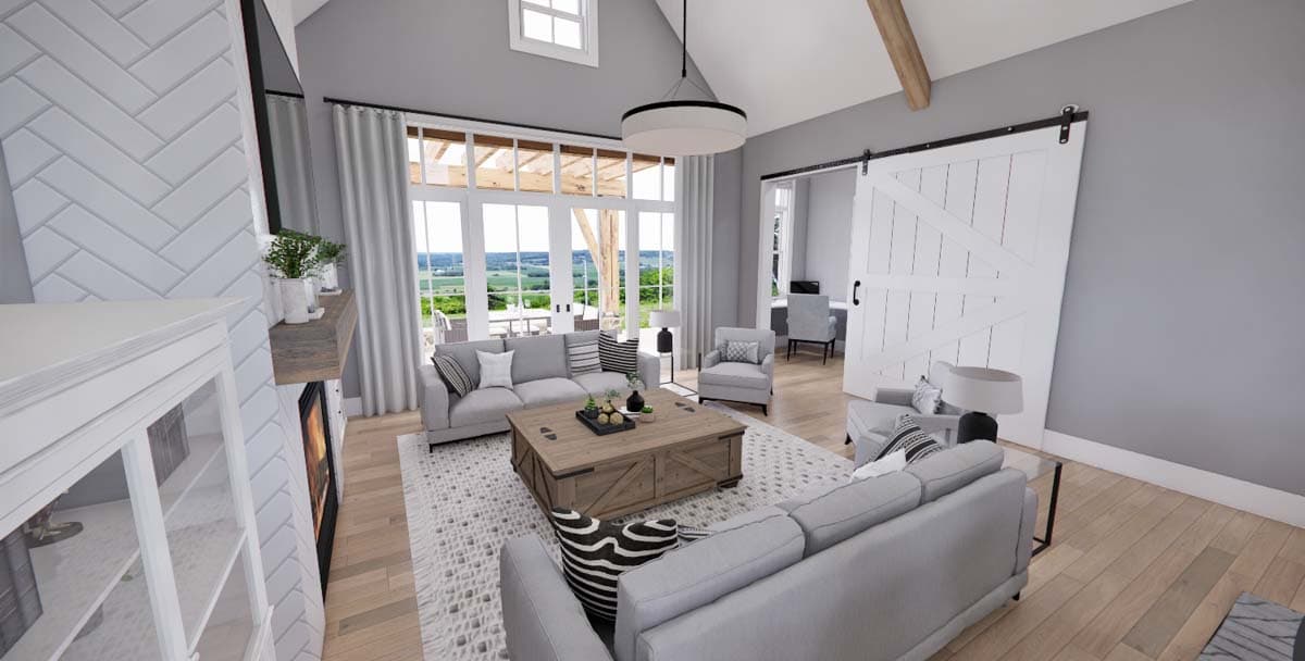 Plan 14690RK: Stone and Wood 4-Bed Modern Farmhouse Plan - 2655 Sq Ft - Image #18 - Country, Craftsman, European, Farmhouse, Modern Farmhouse, New American, Northwest