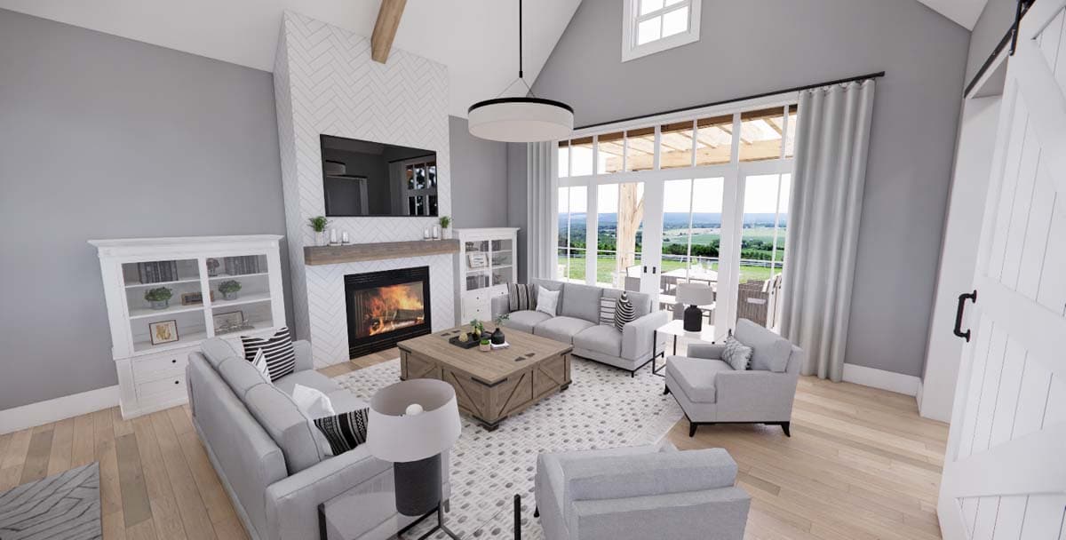 Plan 14690RK: Stone and Wood 4-Bed Modern Farmhouse Plan - 2655 Sq Ft - Image #19 - Country, Craftsman, European, Farmhouse, Modern Farmhouse, New American, Northwest