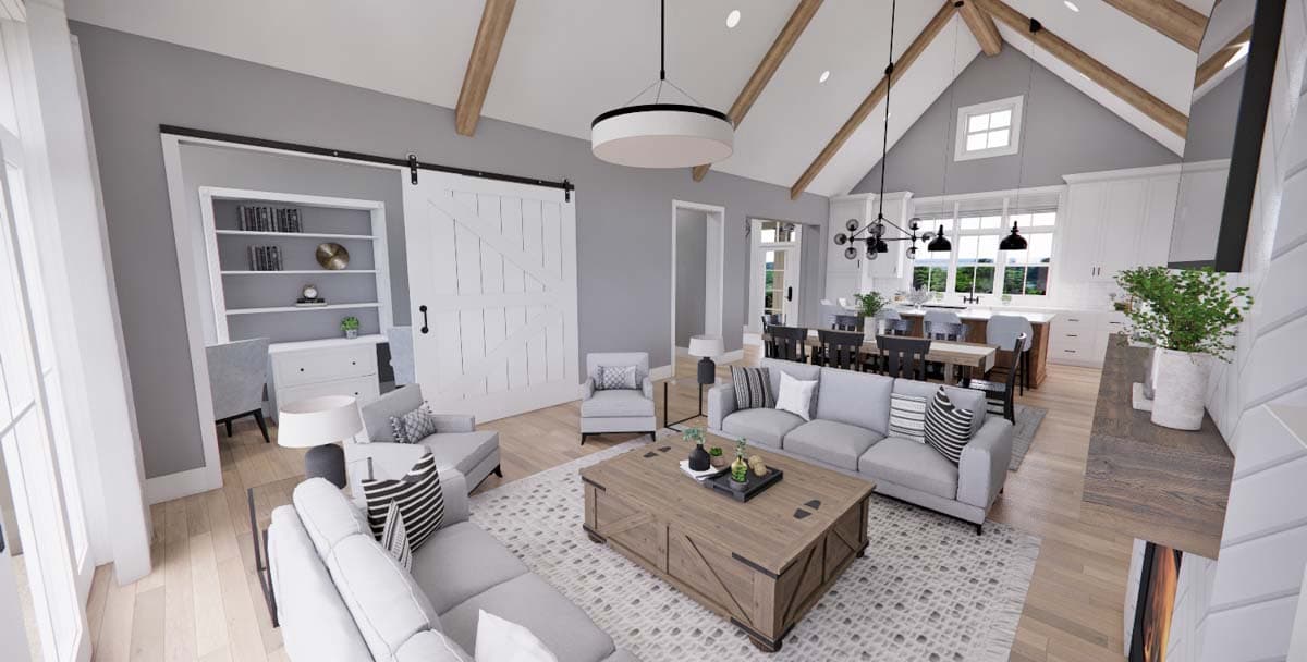 Plan 14690RK: Stone and Wood 4-Bed Modern Farmhouse Plan - 2655 Sq Ft - Image #21 - Country, Craftsman, European, Farmhouse, Modern Farmhouse, New American, Northwest