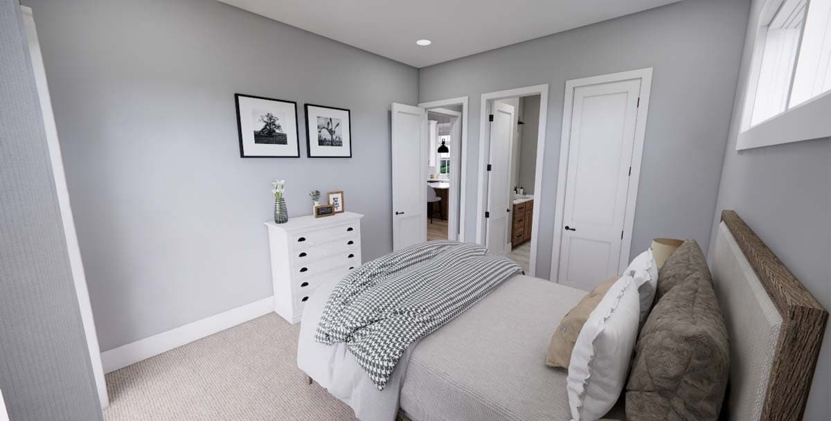 Plan 14690RK: Stone and Wood 4-Bed Modern Farmhouse Plan - 2655 Sq Ft - Image #26 - Country, Craftsman, European, Farmhouse, Modern Farmhouse, New American, Northwest