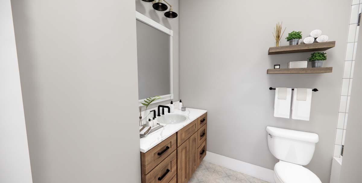 Plan 14690RK: Stone and Wood 4-Bed Modern Farmhouse Plan - 2655 Sq Ft - Image #27 - Country, Craftsman, European, Farmhouse, Modern Farmhouse, New American, Northwest