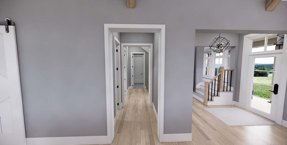 Plan 14690RK: Stone and Wood 4-Bed Modern Farmhouse Plan - 2655 Sq Ft - Image #29 - Country, Craftsman, European, Farmhouse, Modern Farmhouse, New American, Northwest