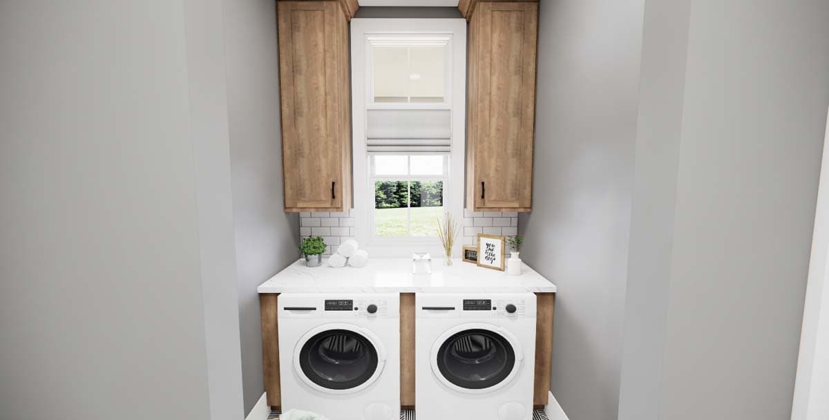 Plan 14690RK: Stone and Wood 4-Bed Modern Farmhouse Plan - 2655 Sq Ft - Image #38 - Country, Craftsman, European, Farmhouse, Modern Farmhouse, New American, Northwest