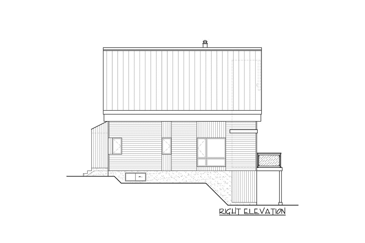 Plan 80969PM: Contemporary Home Plan for the Rear Sloping Lot with Up to 5 Bedrooms - Image #5 - Contemporary, Mountain, Northwest