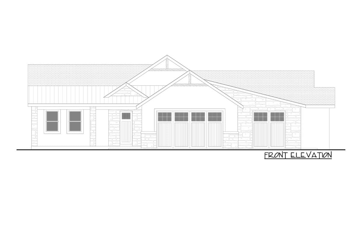 Plan 365009PED: Hillside Craftsman with Barnwood-accented Exterior and a 3-car Garage - Image #52 - Craftsman, Mountain, Ranch