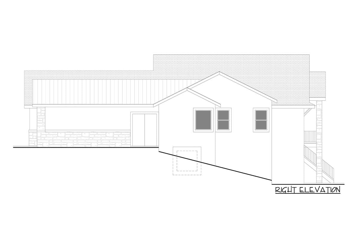Plan 365009PED: Hillside Craftsman with Barnwood-accented Exterior and a 3-car Garage - Image #55 - Craftsman, Mountain, Ranch