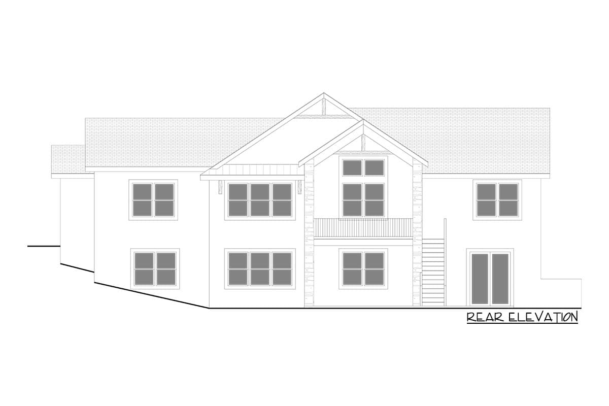Plan 365009PED: Hillside Craftsman with Barnwood-accented Exterior and a 3-car Garage - Image #54 - Craftsman, Mountain, Ranch
