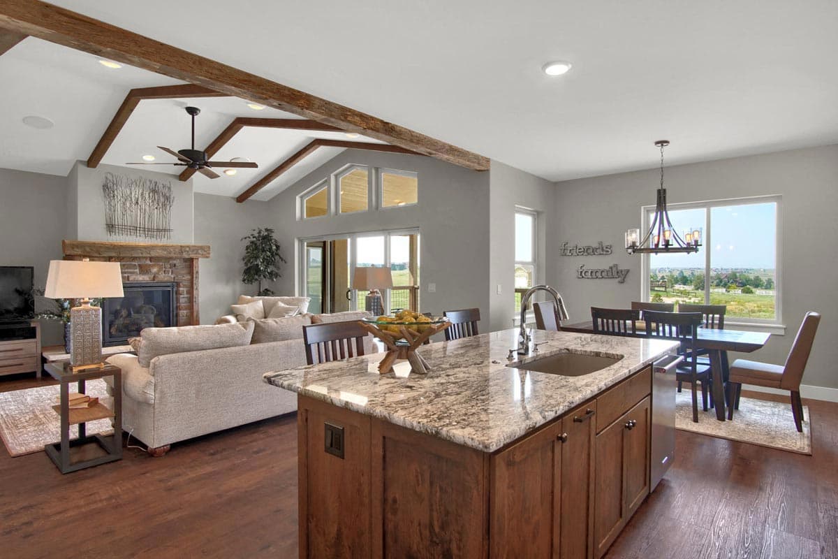 Plan 365010PED: Exclusive Shingle, Stone and Stucco One-story Craftsman Home Plan for the Rear-sloping Lot - Image #17 - Craftsman, Mountain, New American