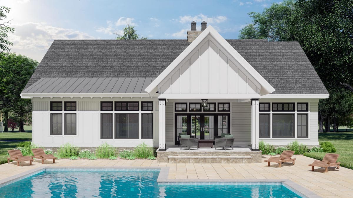 Plan 14691RK: Affordable 3-Bed New American House Plan with Bonus Room - 2112 Sq Ft - Image #5 - Country, Craftsman, Modern Farmhouse, New American, Northwest, Ranch, Traditional