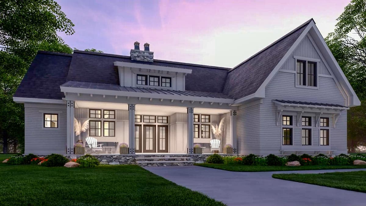 Plan 14691RK: Affordable 3-Bed New American House Plan with Bonus Room - 2112 Sq Ft - Image #7 - Country, Craftsman, Modern Farmhouse, New American, Northwest, Ranch, Traditional