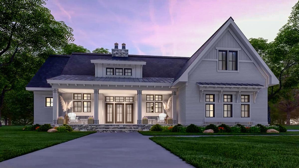 Plan 14691RK: Affordable 3-Bed New American House Plan with Bonus Room - 2112 Sq Ft - Image #8 - Country, Craftsman, Modern Farmhouse, New American, Northwest, Ranch, Traditional