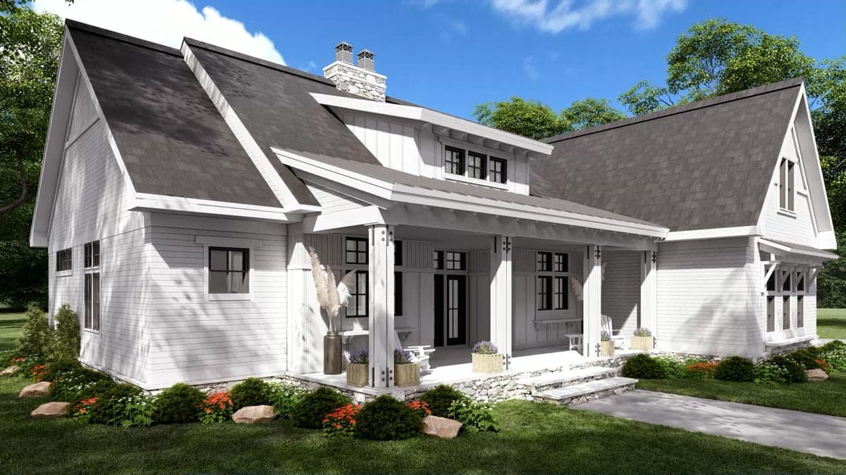 Plan 14691RK: Affordable 3-Bed New American House Plan with Bonus Room - 2112 Sq Ft - Image #9 - Country, Craftsman, Modern Farmhouse, New American, Northwest, Ranch, Traditional