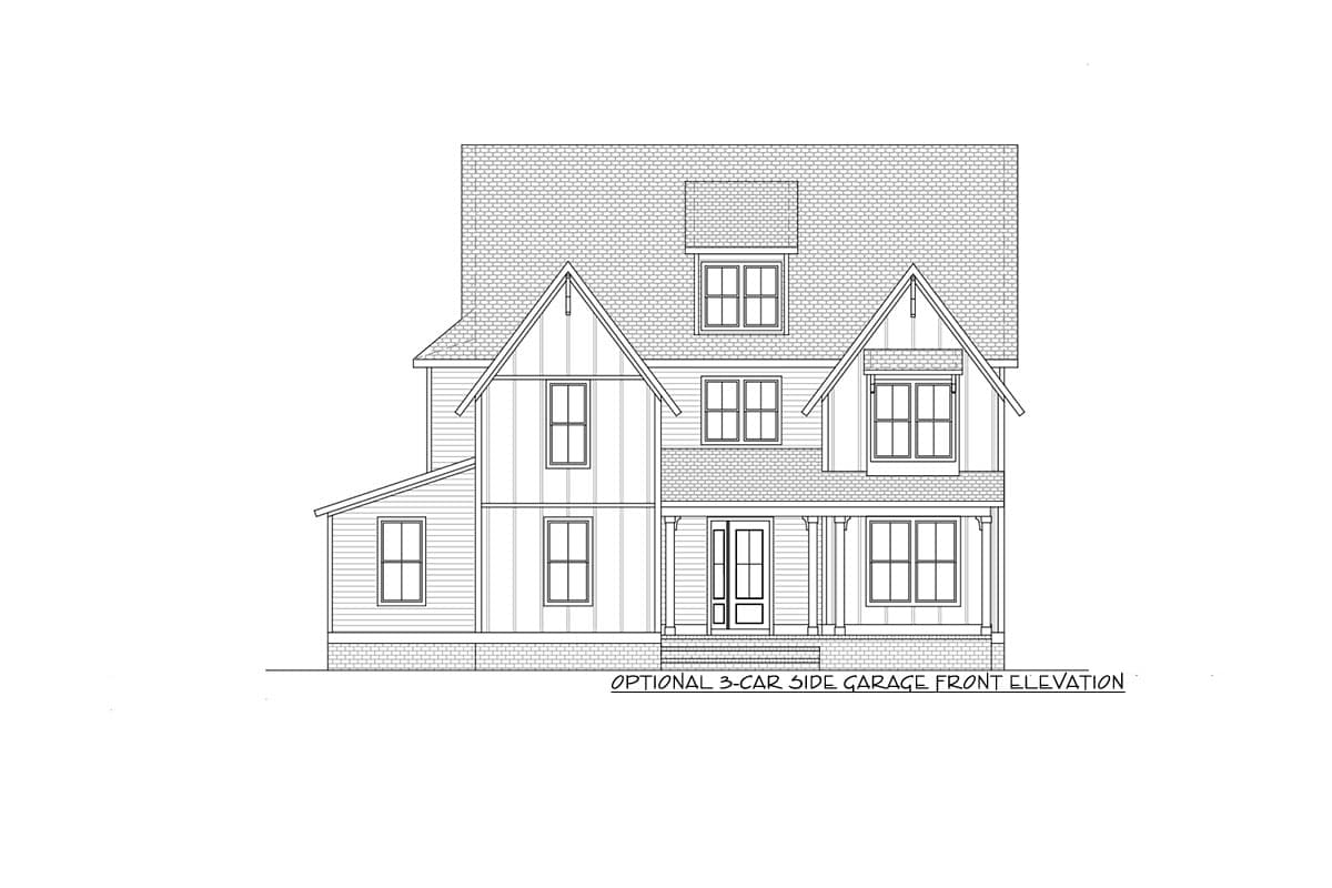 Plan 260001RVC: Modern Craftsman Home Plan with Third Floor Expansion Possibilities - Image #7 - Country, Craftsman, Modern Farmhouse, New American