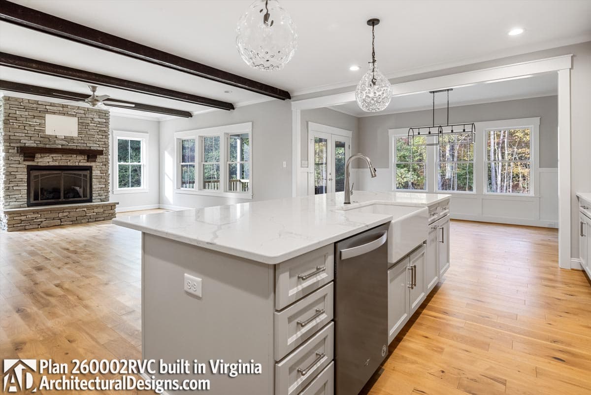 Plan 260002RVC: Modern Country Home Plan with Main Floor Master Suite and a Kids' Loft - Image #8 - Country, Craftsman, Farmhouse, Modern Farmhouse, New American, Southern, Traditional