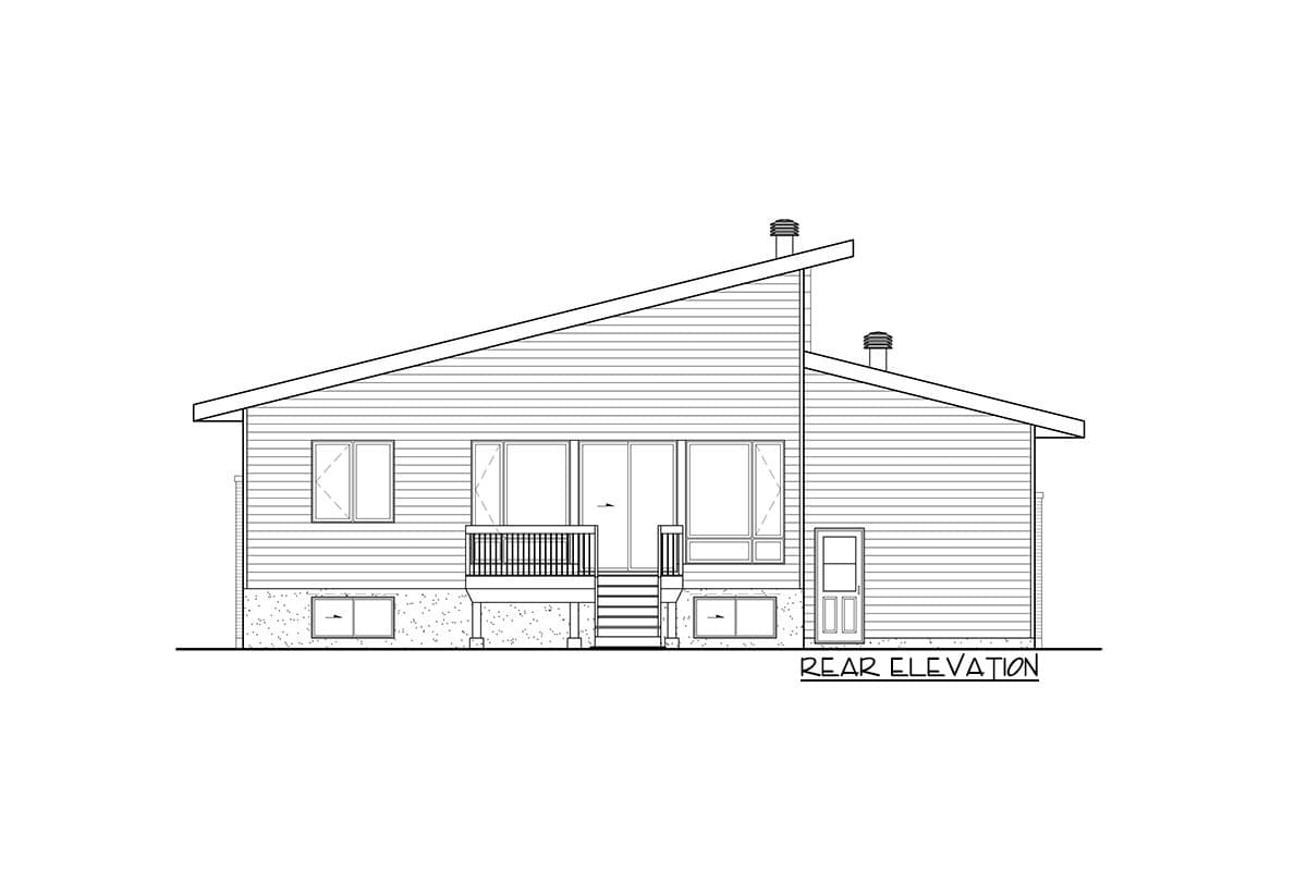 Plan 80972PM: Contemporary Northwest Home Plan with 2 Bedrooms - Image #4 - Contemporary, Mid Century Modern, Northwest