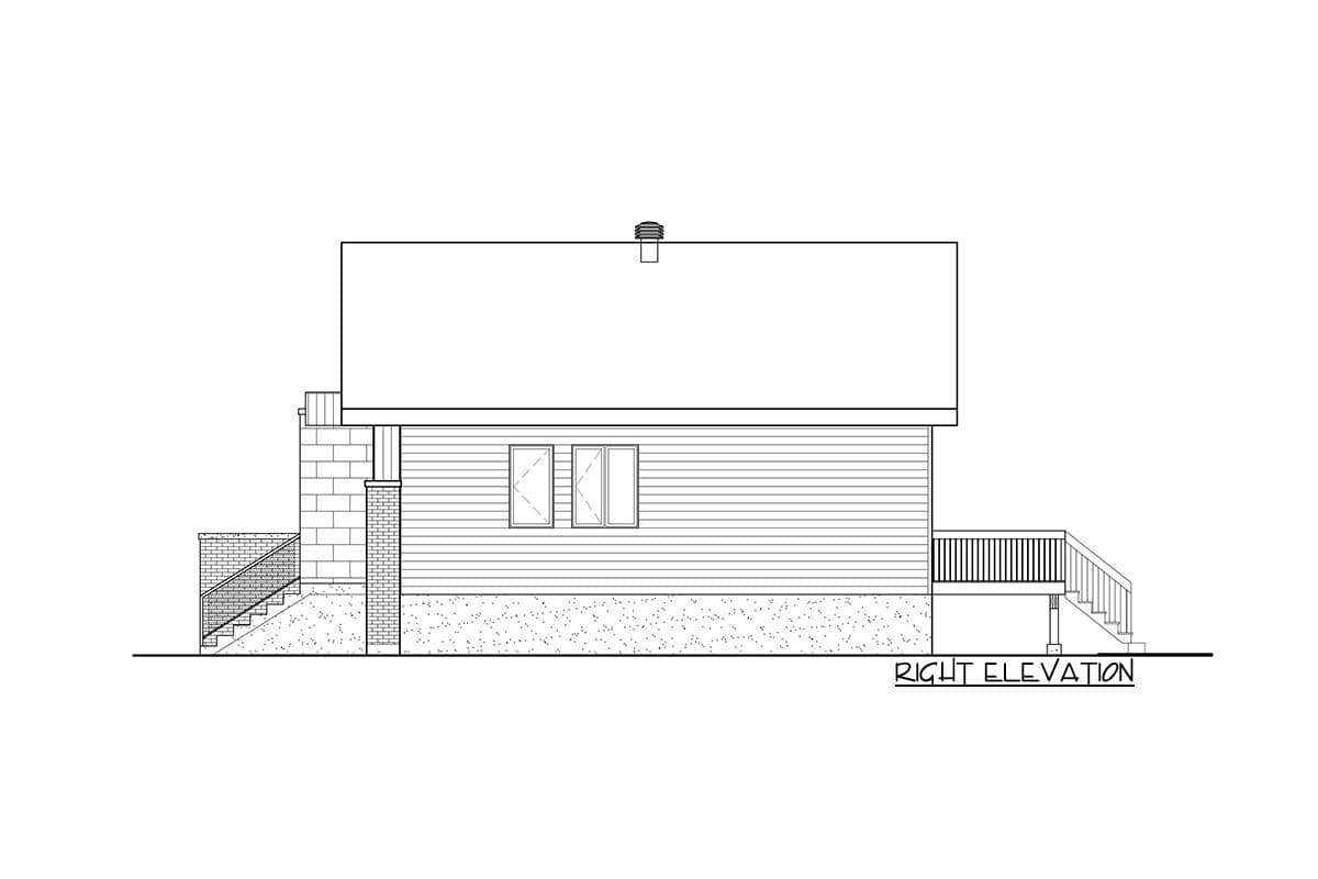 Plan 80972PM: Contemporary Northwest Home Plan with 2 Bedrooms - Image #5 - Contemporary, Mid Century Modern, Northwest
