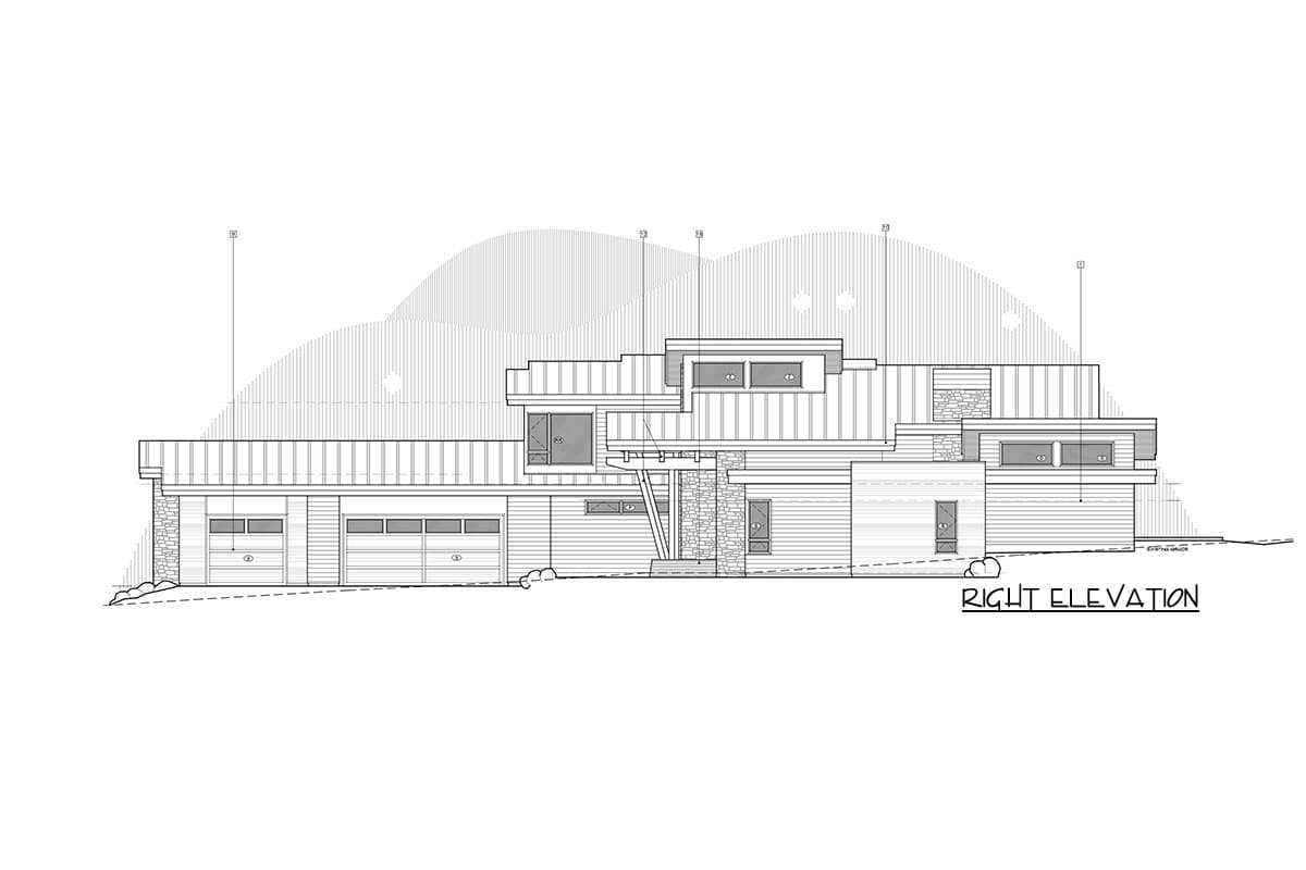 Plan 54225HU: Mountain Contemporary Home Plan with Dramatic Open Floor Plan and Two Master Suites - Image #77 - Contemporary, Craftsman, Mid Century Modern, Modern, Mountain