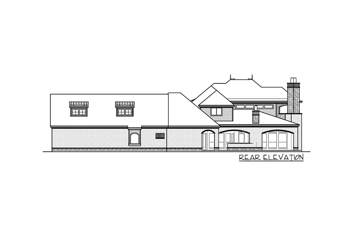 Plan 36645TX: Luxury French Country Home Plan with 6-Car Garage - 4805 Sq Ft - Image #10 - European, French Country