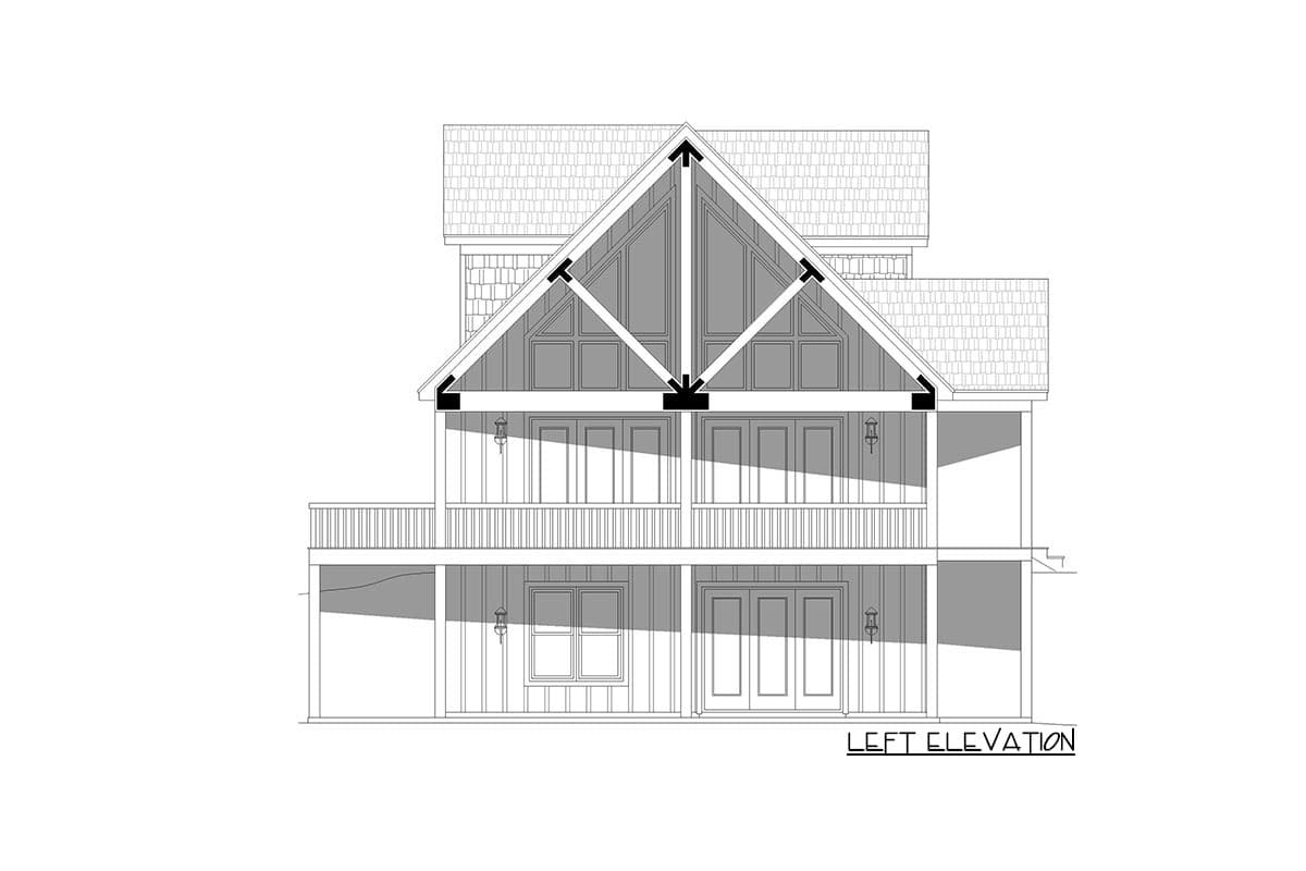 Plan 68736VR: Mountain Home Plan with Living on 3 Levels and a