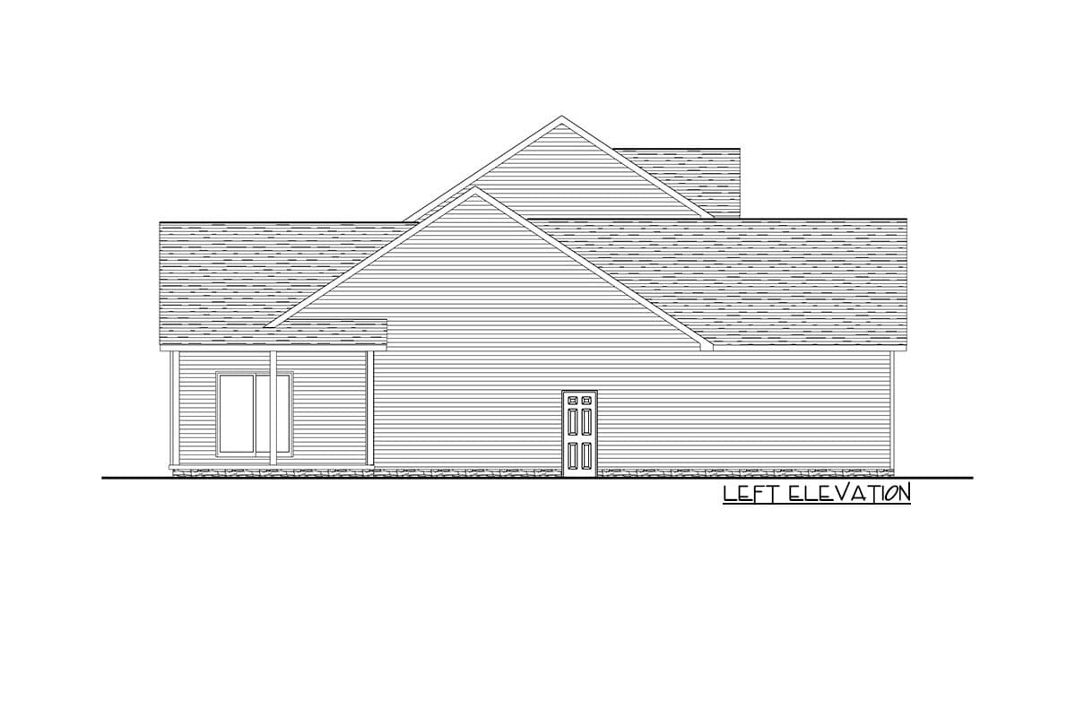 Plan 911006JVD: 2200 Sq Ft New American Home Plan with Main-Level Master Bedroom - Image #19 - Country, Craftsman, Farmhouse, New American, Southern