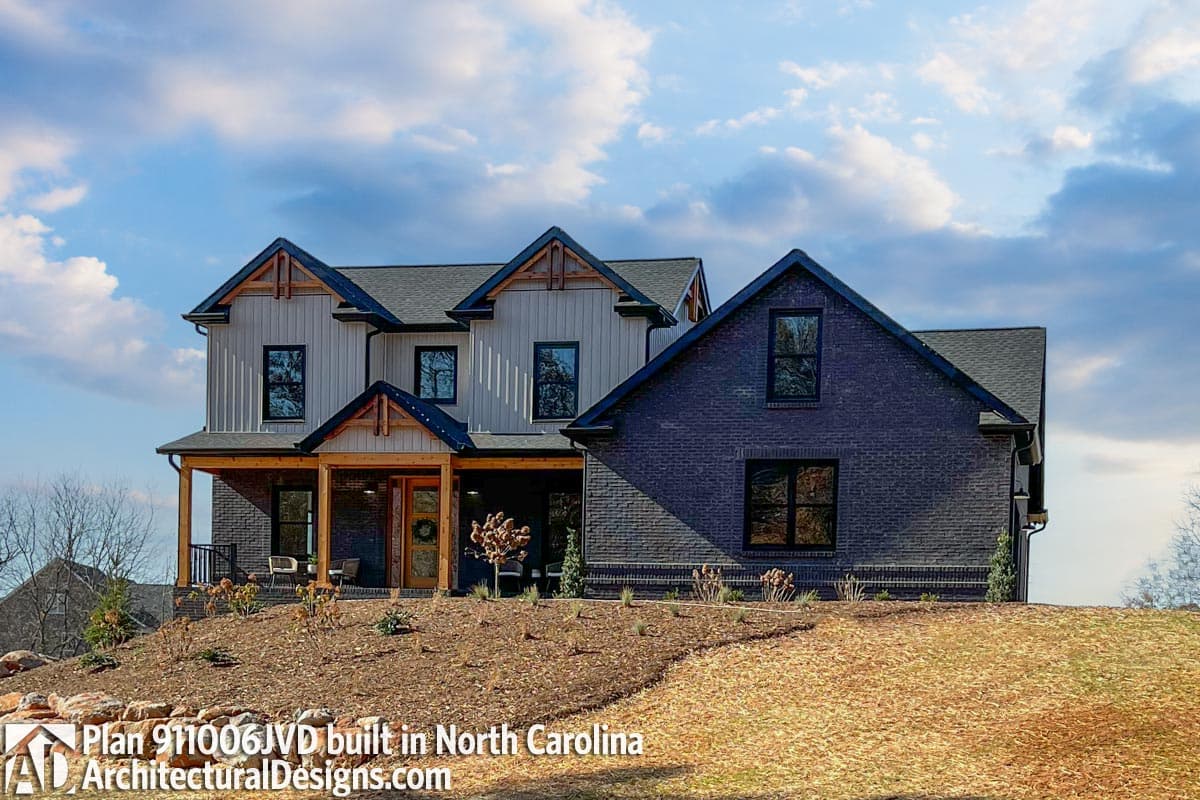 build gallery item - House Plan 911006JVD comes to life in North Carolina