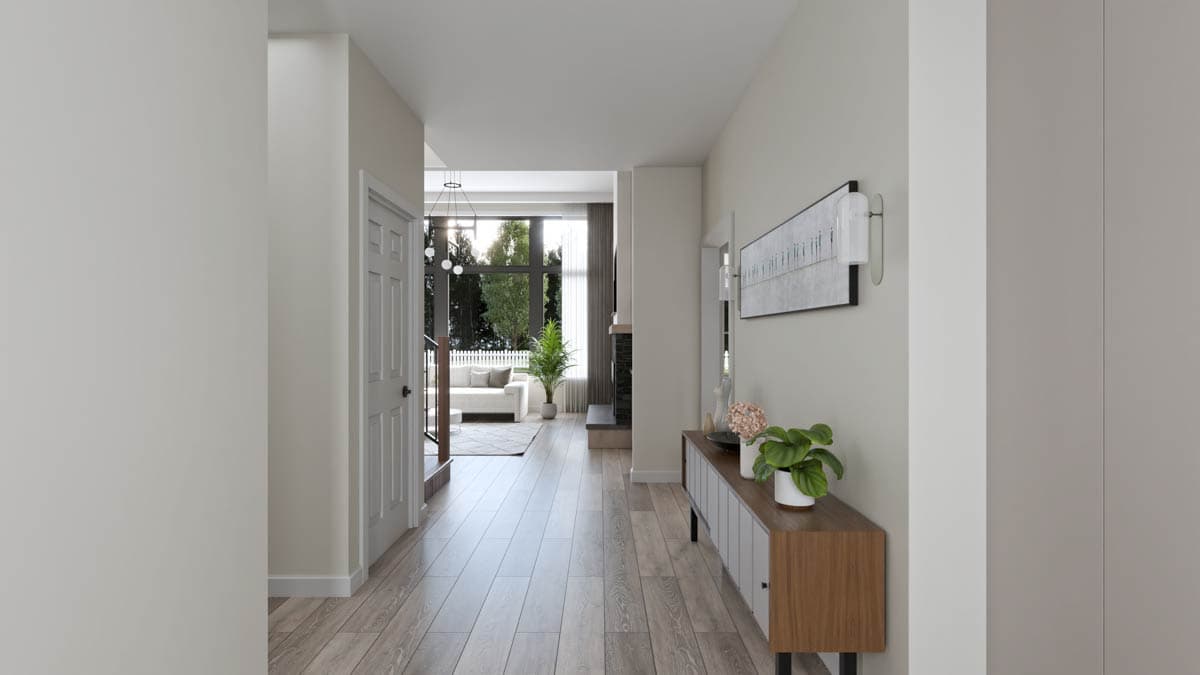 Plan 911006JVD: 2200 Sq Ft New American Home Plan with Main-Level Master Bedroom - Image #7 - Country, Craftsman, Farmhouse, New American, Southern