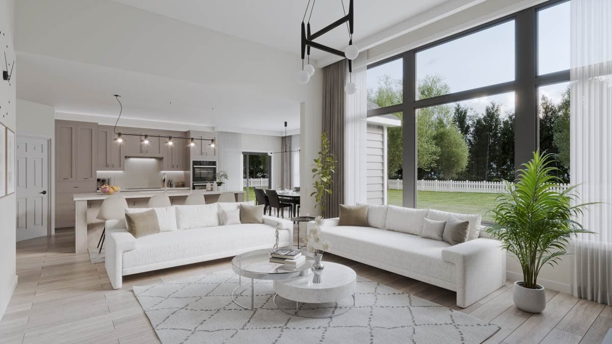 Plan 911006JVD: 2200 Sq Ft New American Home Plan with Main-Level Master Bedroom - Image #9 - Country, Craftsman, Farmhouse, New American, Southern