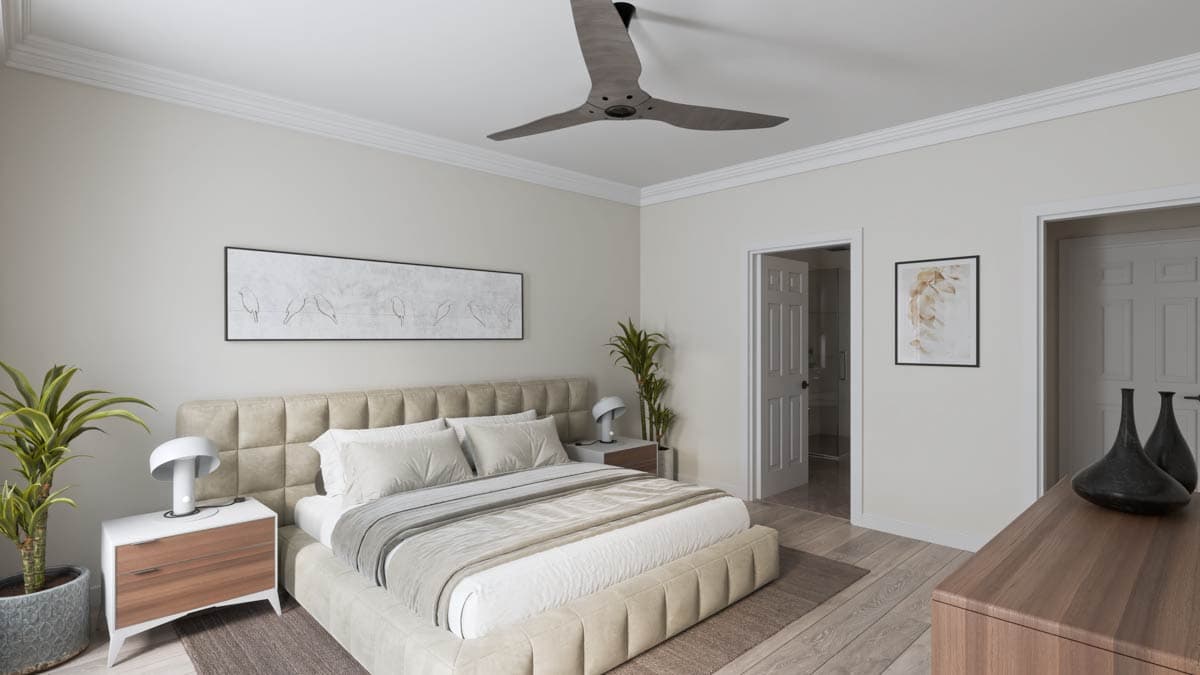 Plan 911006JVD: 2200 Sq Ft New American Home Plan with Main-Level Master Bedroom - Image #15 - Country, Craftsman, Farmhouse, New American, Southern