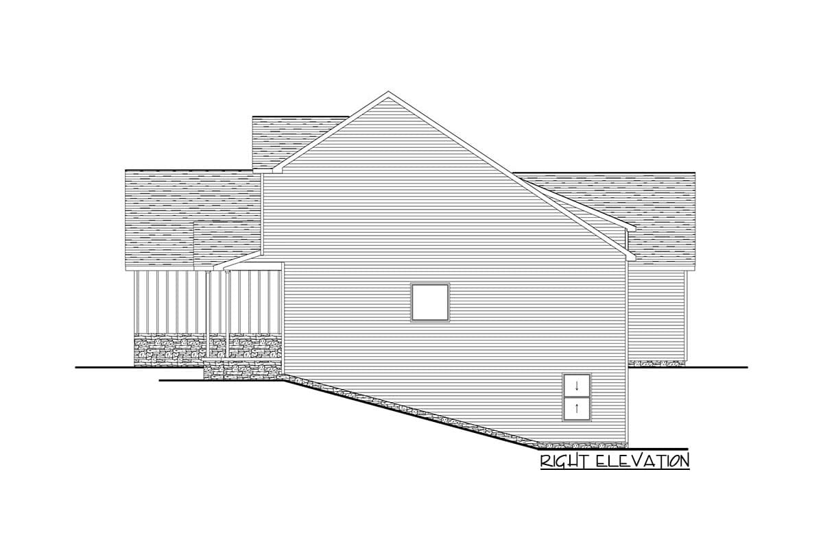 Plan 911006JVD: 2200 Sq Ft New American Home Plan with Main-Level Master Bedroom - Image #21 - Country, Craftsman, Farmhouse, New American, Southern