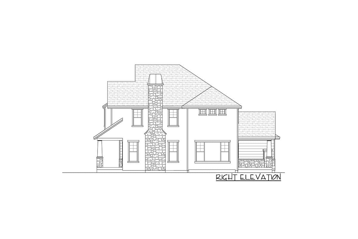 Plan 290116IY: Two-story Craftsman House Plan with Angled Garage - Image #7 - Craftsman, Northwest