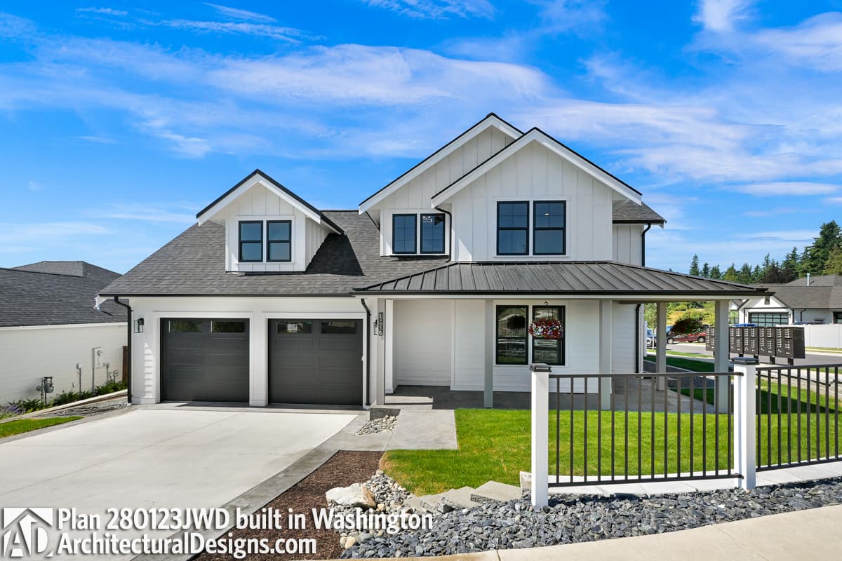 build gallery item - New American House Plan 280123JWD Comes to Life in Washington