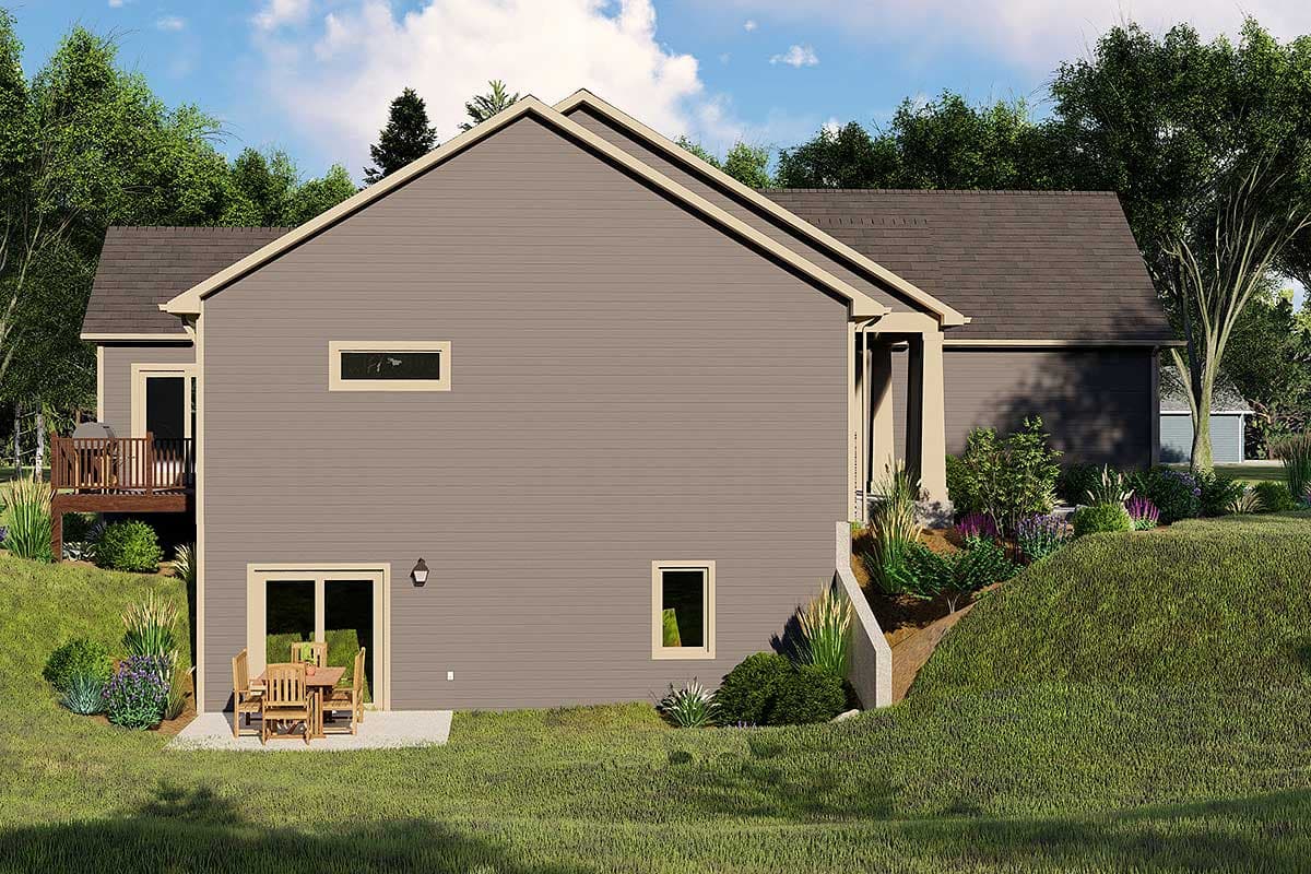 Plan 135021GRA: 3-Bed Craftsman Ranch Plan with Unfinished Basement - Architectural Designs - Image #4 - Craftsman, Ranch