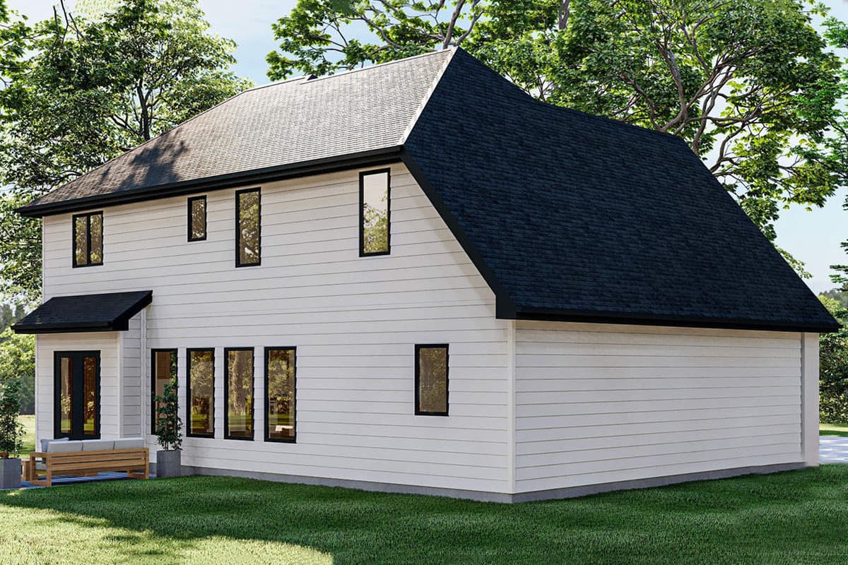 Plan 62979DJ: 2-Story New American House Plan with Pocket Home Office - Image #14 - Country, Modern Farmhouse, New American