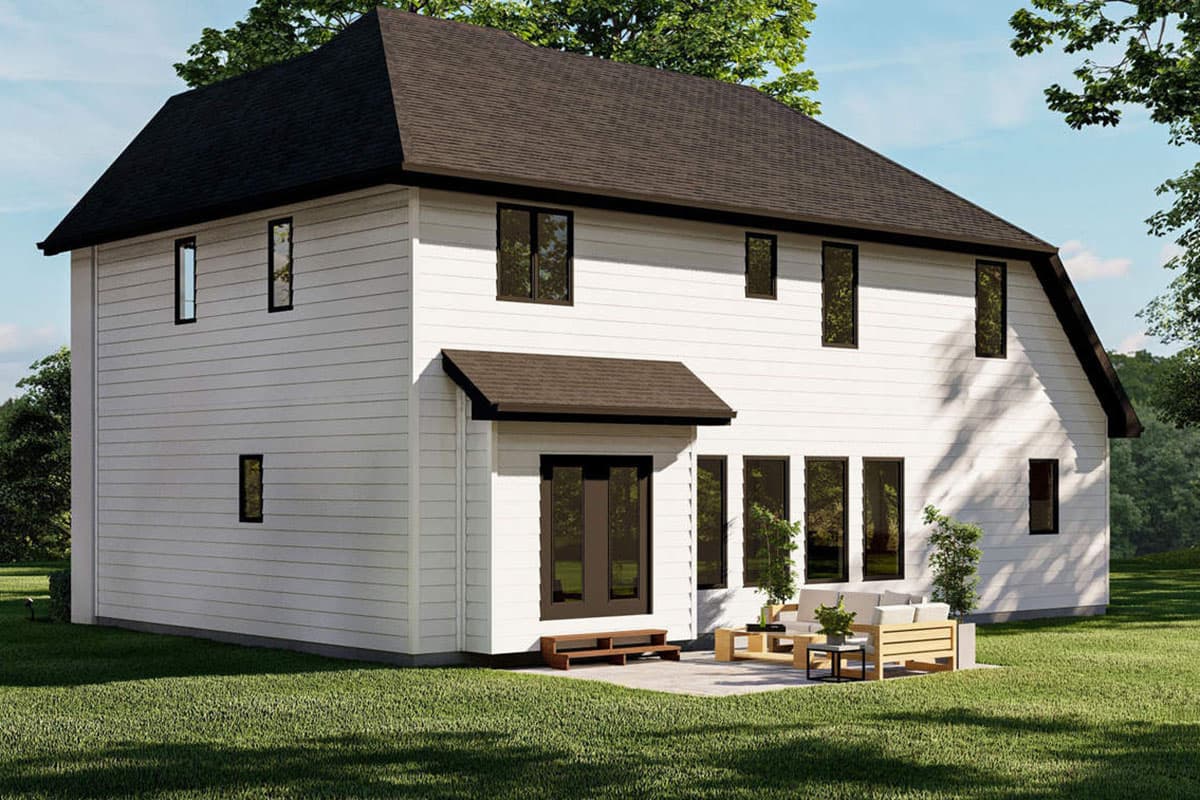 Plan 62979DJ: 2-Story New American House Plan with Pocket Home Office - Image #15 - Country, Modern Farmhouse, New American