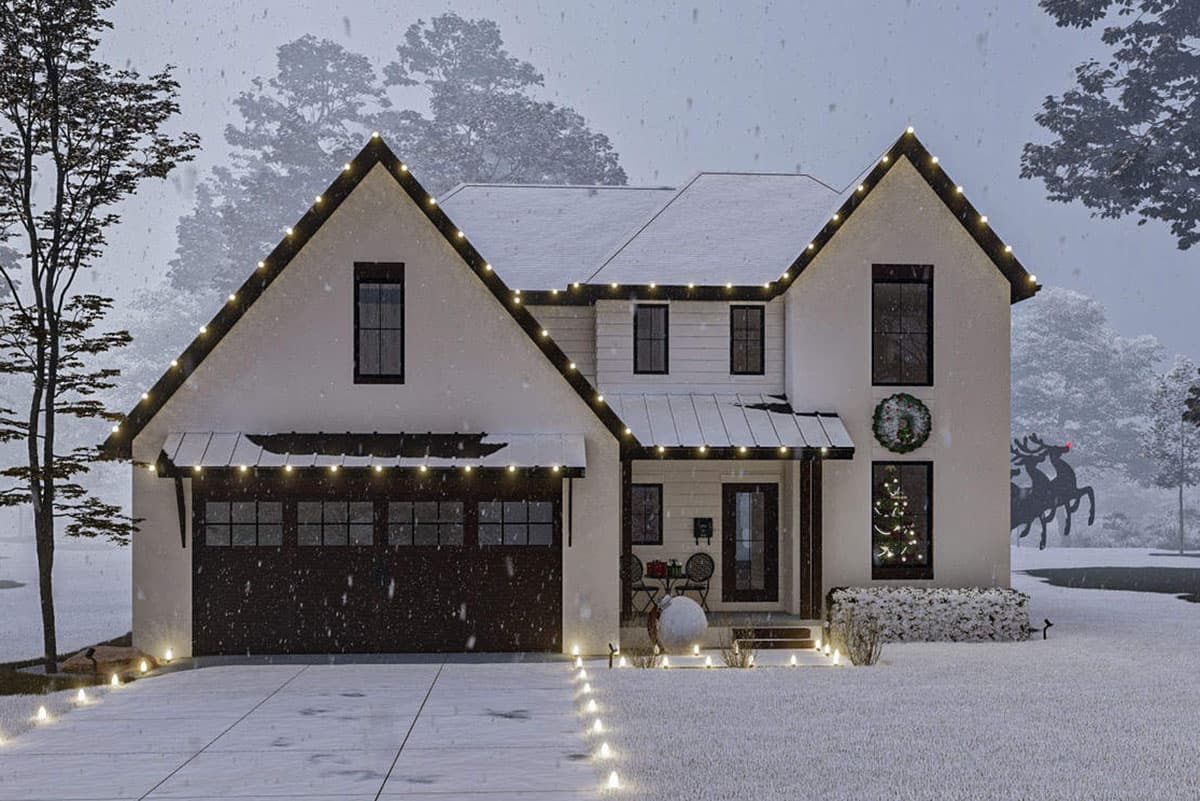Plan 62979DJ: 2-Story New American House Plan with Pocket Home Office - Image #17 - Country, Modern Farmhouse, New American
