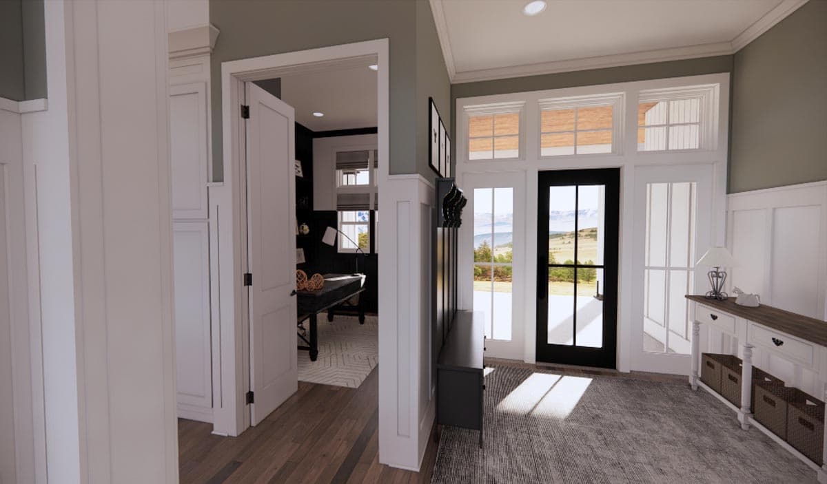 Plan 14692RK: Attractive 3-Bed Modern Farmhouse Plan with Home Office - 2385 Sq Ft - Image #14 - Country, Farmhouse, Modern Farmhouse, Southern