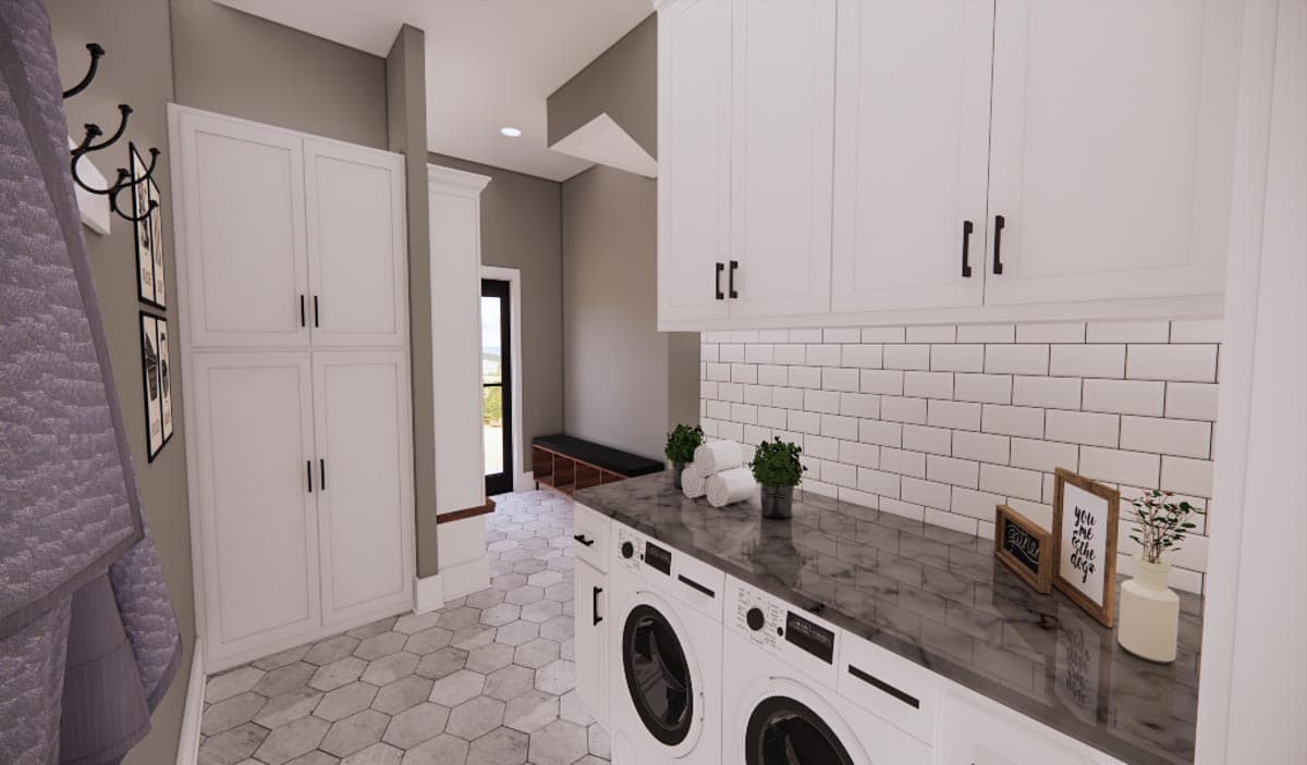 Plan 14692RK: Attractive 3-Bed Modern Farmhouse Plan with Home Office - 2385 Sq Ft - Image #18 - Country, Farmhouse, Modern Farmhouse, Southern