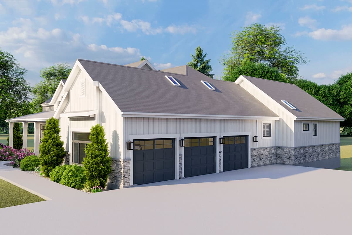Plan 61372UT: 3-Bed Modern Farmhouse Plan with Home Office and Optional Lower Level - Image #9 - Coastal, Country, Farmhouse, Modern Farmhouse, New American