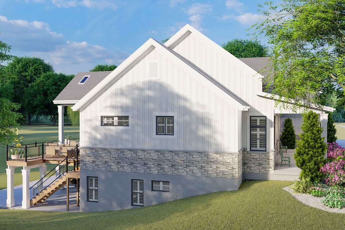 Plan 61372UT: 3-Bed Modern Farmhouse Plan with Home Office and Optional Lower Level - Image #13 - Coastal, Country, Farmhouse, Modern Farmhouse, New American