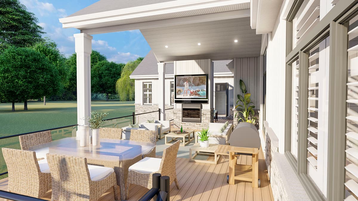 Plan 61372UT: 3-Bed Modern Farmhouse Plan with Home Office and Optional Lower Level - Image #14 - Coastal, Country, Farmhouse, Modern Farmhouse, New American