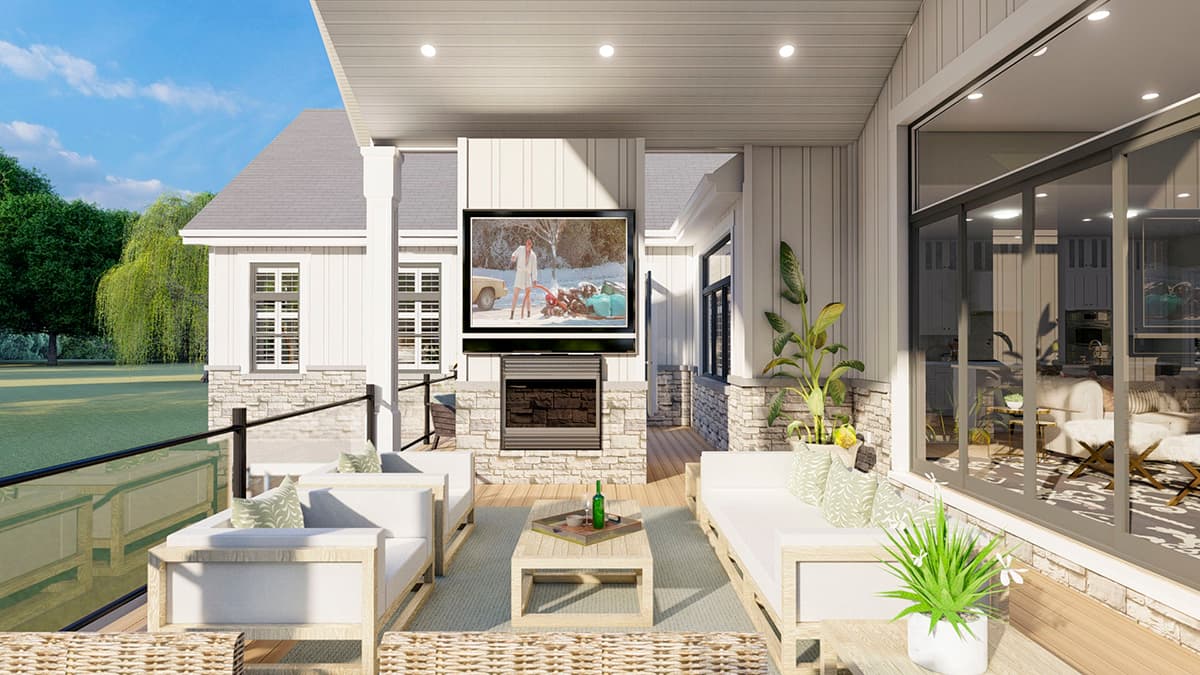 Plan 61372UT: 3-Bed Modern Farmhouse Plan with Home Office and Optional Lower Level - Image #15 - Coastal, Country, Farmhouse, Modern Farmhouse, New American