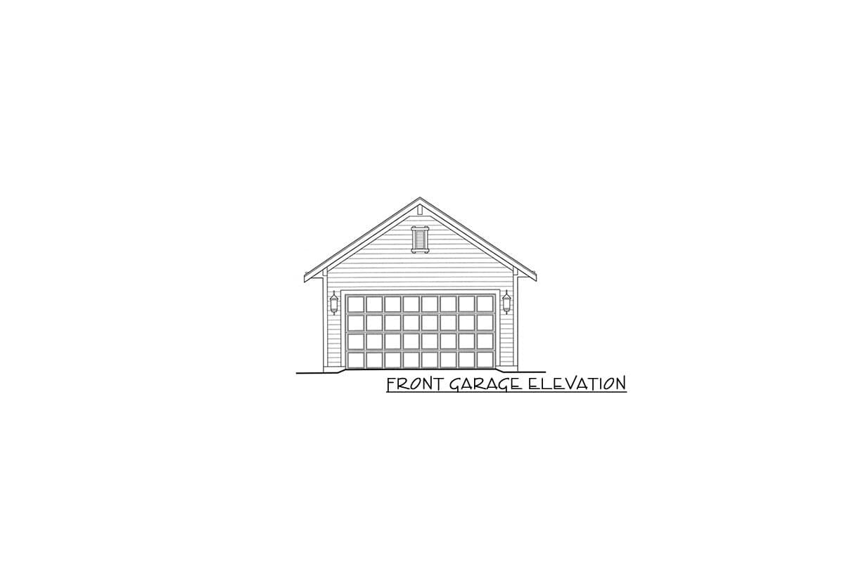 Plan 39297ST: Cozy Cottage with a 2-Car Detached Garage for a Narrow Lot - Image #5 - Country, Craftsman, Ranch