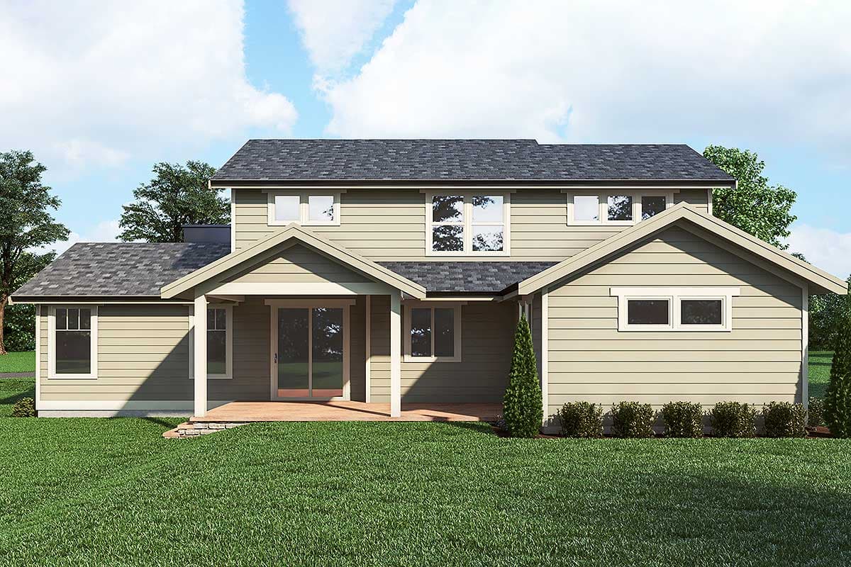 Plan 280128JWD: Two-story Craftsman Home Plan with Upstairs Play Room - Image #4 - Country, Craftsman, New American, Northwest, Traditional