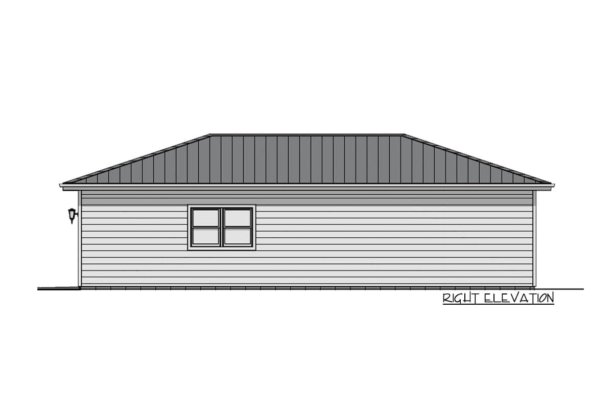 Plan 28941JJ: 420 Square Foot ADU with 2-Car Garage - Image #7 - Carriage, Country, Traditional