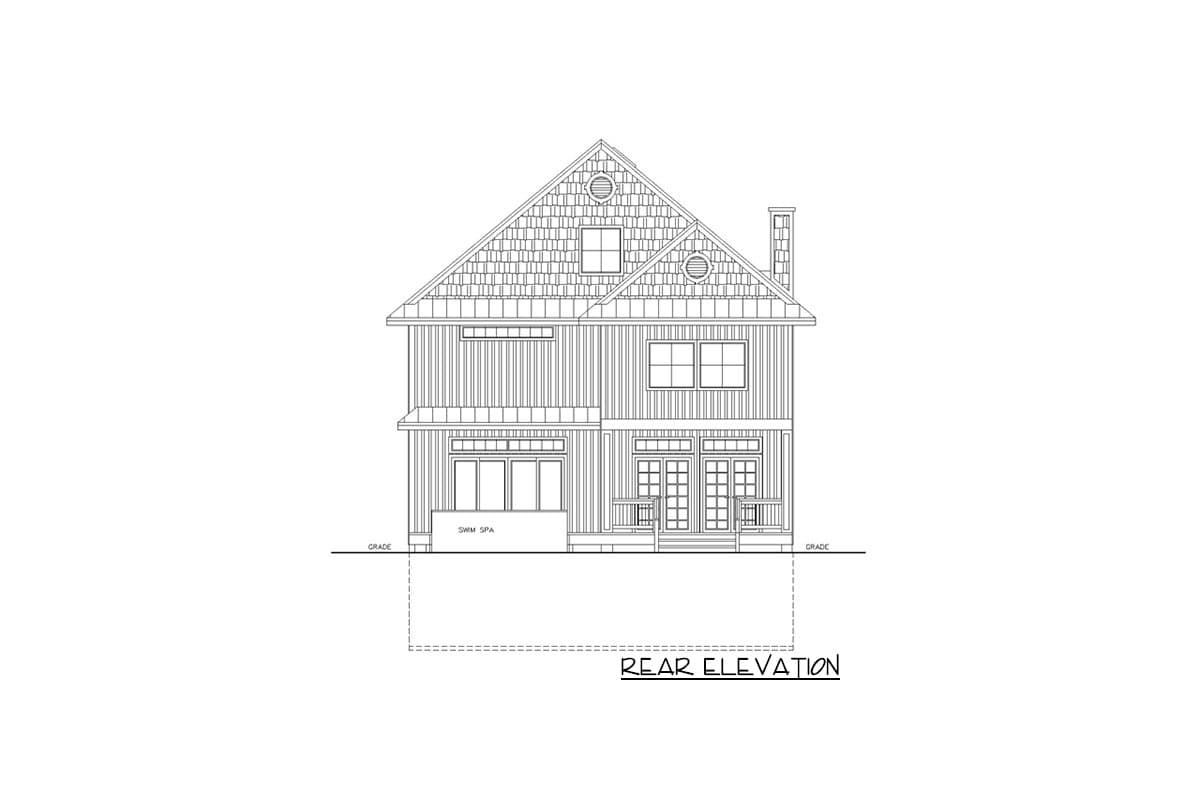 Plan 35594GH: 3-Story House Plan with Lower-level Garage - Image #4 - Craftsman, Mountain, Northwest, Vacation