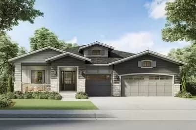 One-level Craftsman Plan with Optional Lower Level