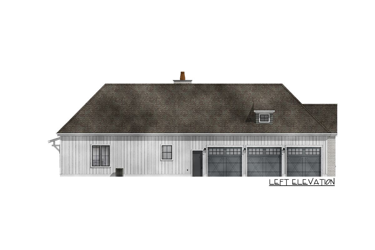 Plan 64513SC: Exclusive French Country House Plan with Snack Bar in Lower Level Rec Room - Image #4 - Acadian, European, French Country, Louisiana-Style, Southern, Transitional