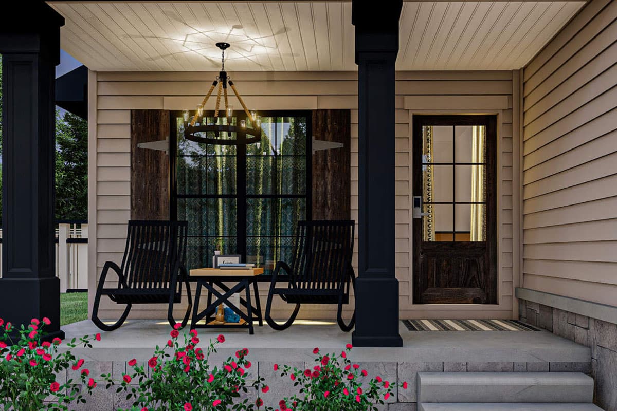 Plan 62987DJ: Simple 1-Bed Craftsman Farmhouse Plan with Expansion Below - 1030 Sq Ft - Image #8 - Country, Craftsman, Farmhouse