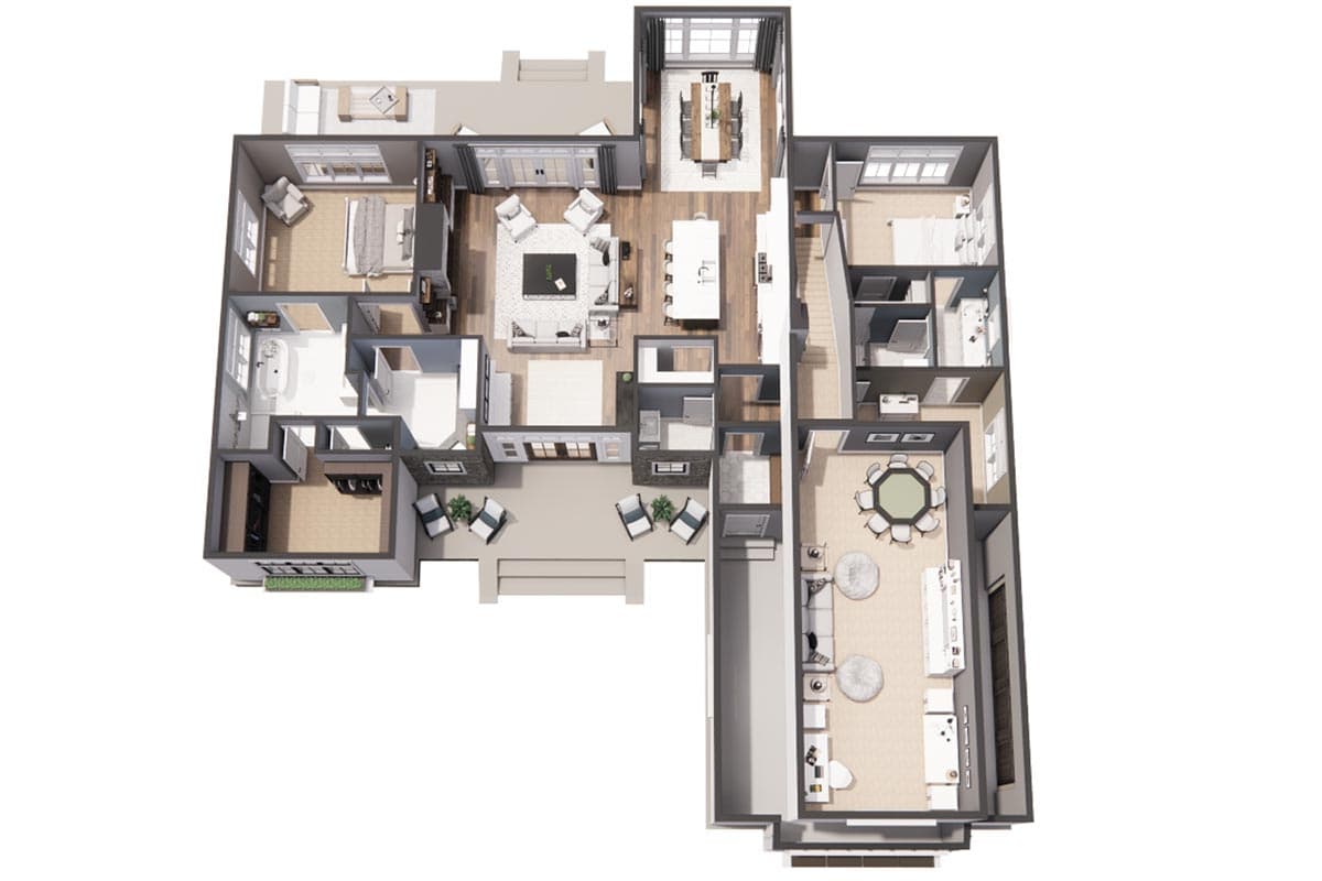 Plan 14693RK: Modest-Sized 3-Bed Modern Farmhouse Plan with Bonus Expansion - 2136 Sq Ft - Image #44 - Country, Craftsman, Modern Farmhouse, New American
